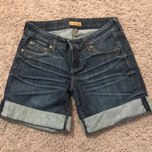 See Thru Soul - Cuffed Jean Shorts